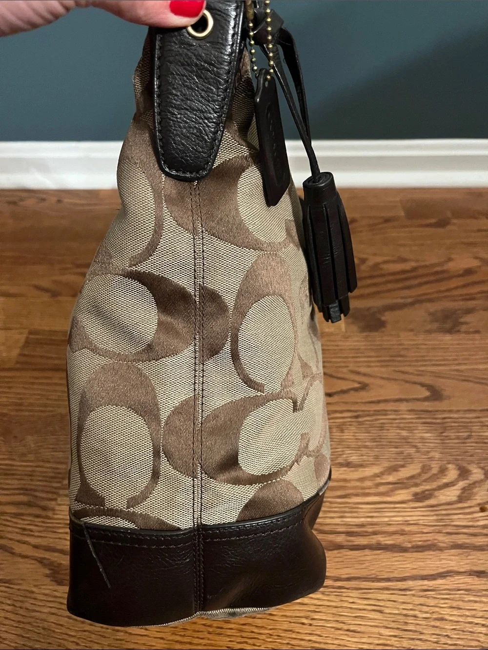 Coach Legacy Signature Hobo Duffle Bag 21149